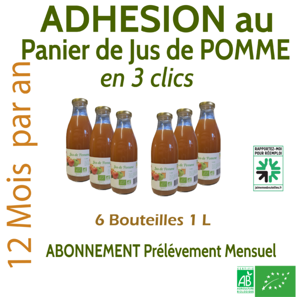 PANIER DE JUS DE POMME Prélèvement Mensuel